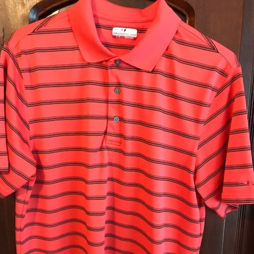 GRAND Slam Men's Polo Golf Shirt Size Large
